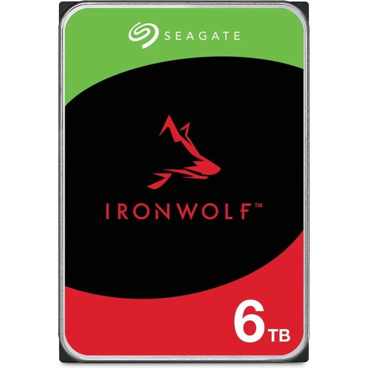 Seagate IronWolf 6 TB, 3.5" CMR Festplatte für NAS mit AgileArray-Technologie, hohe Zuverlässigkeit und RAID-Optimierung