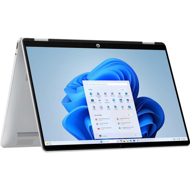 HP OmniBook 5 Flip 14-fp0177ng, 14" WUXGA IPS Touchscreen, Intel Core i7, 16GB RAM, 1TB SSD, Windows 11, silber