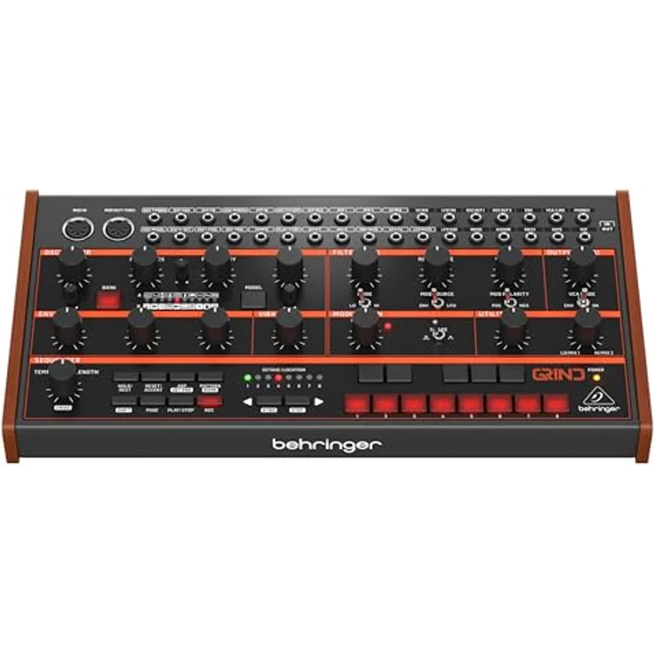 Behringer Grind, Hybrid Synthesizer mit 24 Synthese-Algorithmen, analogem 24dB Filter und 32-Schritt Stepsequencer – Bild 3