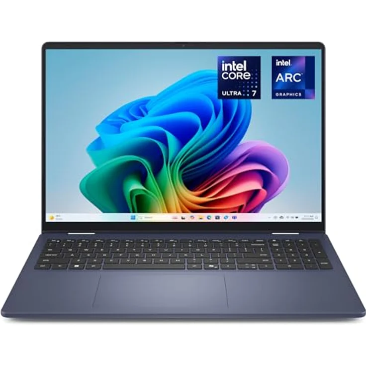 Dell 16 Plus 2-in-1 Laptop - Intel Core Ultra 7 256V, 16GB RAM, 1TB SSD, 16" Mini-LED Touch Display in Midnight Blue – Bild 1