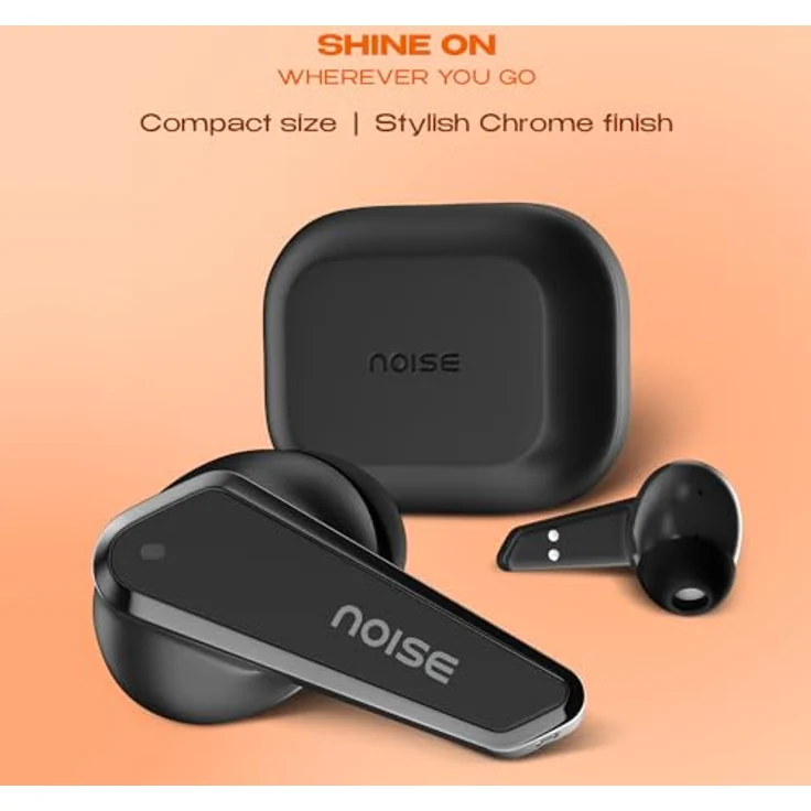 Noise Buds N1, TWS Kopfhörer mit 40 Stunden Akkulaufzeit, Bluetooth 5.3, IPX5 wasserfest, Schwarz – Bild 3