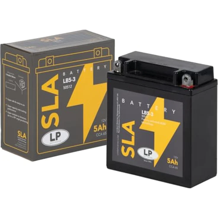 Landport LB5-3, AGM SLA 12V 5Ah Motorradbatterie, wartungsfrei und werkseitig aktiviert – Bild 4