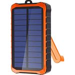 4smarts Prepper Solar Powerbank (12000 mAh, 10.50 W, 44.40 Wh), Schwarz