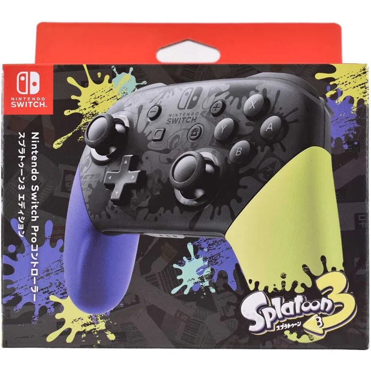 Nintendo Splatoon 3 Edition, JP Switch Controller, Gaming Controller in One Size