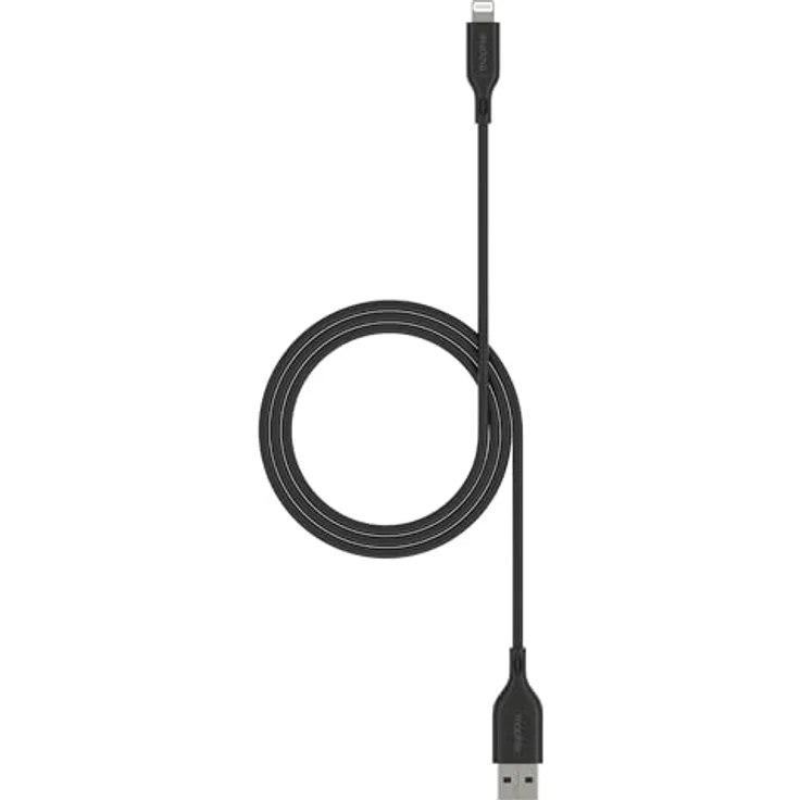 Zagg mophie Essentials USBA Lightning Kabel, 2m, USB 3.0, 12W, Schwarz – Bild 1