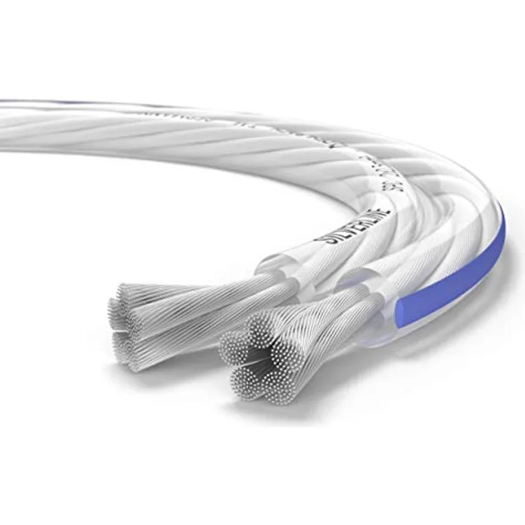 Oehlbach Silverline SP-25 - Stereo HI-FI Lautsprecherkabel - Boxenkabel mit SPOFC (versilbertes Kupfer) 2x2,5mm² - Mini Spule Lautsprecher Kabel - 10m