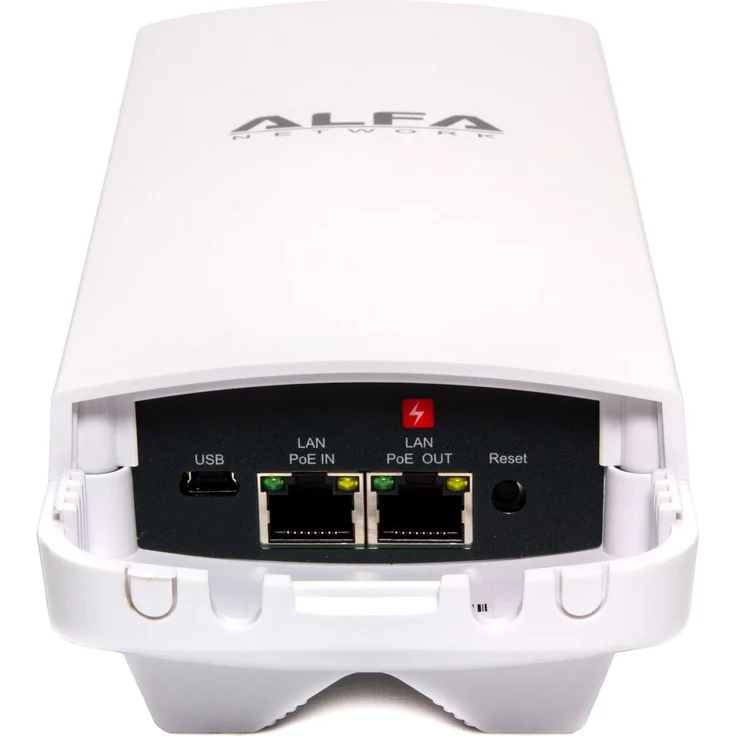 ALFA Network Alfa N52Q, Outdoor Dual Band Access Point/CPE, Datenrate bis zu 1200 Mbps, 802.11n/ac