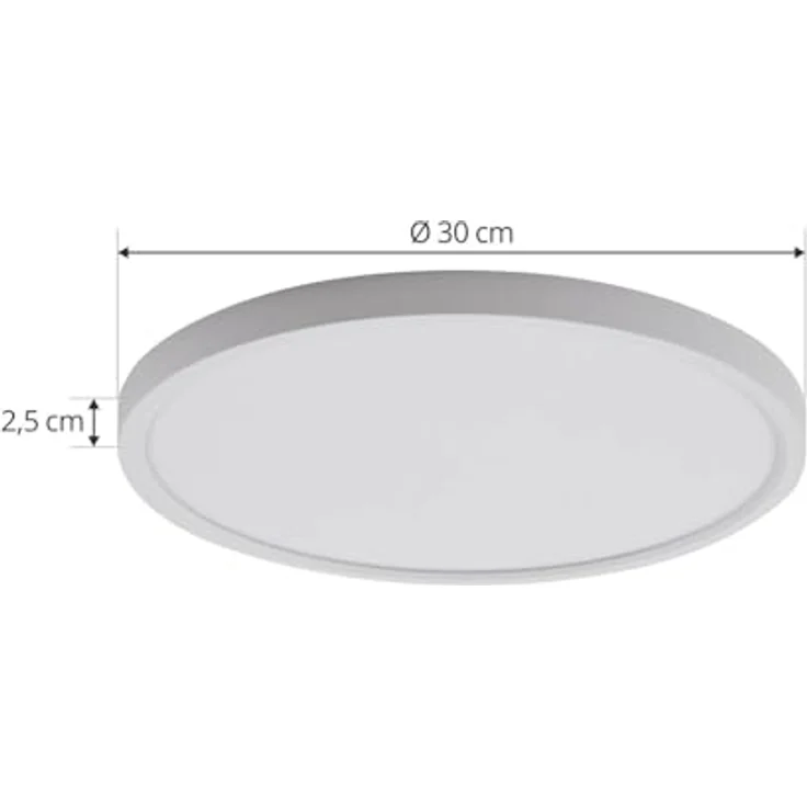 Lindby LED Deckenleuchte 'Deika' in Weiß für Wohnzimmer & Esszimmer (1 flammig) - Energiesparende LED-Deckenlampe – Bild 4