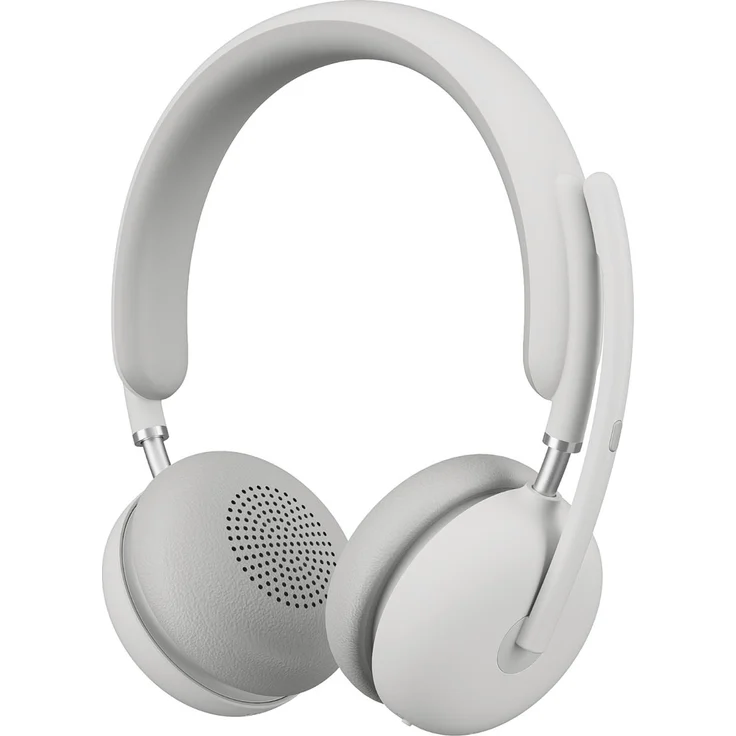 Logitech Zone Wireless 2, Office-Headset mit Rauschunterdrückung, Bluetooth und USB-C, kabellos und kabelgebunden, Weiß – Bild 1