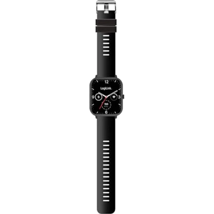 LogiLink Edge Smartwatch, 1,83 Zoll Touchscreen, IP68 wasserdicht, Bluetooth 5.2, Herzfrequenzüberwachung, personalisierbares Zifferblatt – Bild 7