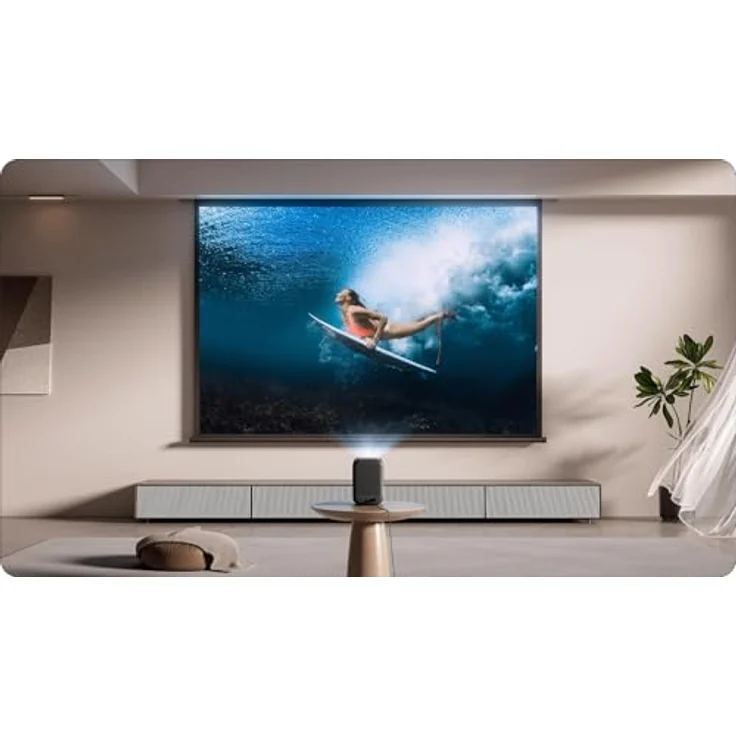 Xiaomi Smart Projector L1, Full HD Beamer mit 200 lm, automatischer Keystone-Korrektur und Google TV, schwarz – Bild 6