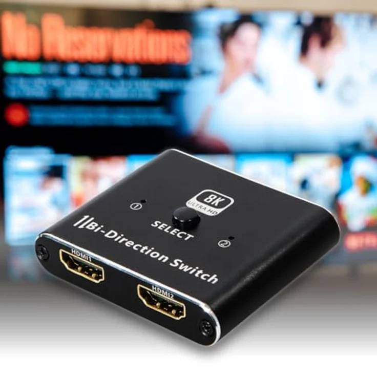 MAXTRACK HDMI 8K Bidirektionaler Verteiler - CS39L, HDMI Splitter & HDMI Switch, 2in1out oder 1in2out, 8K@60Hz, 4K@120Hz, kompatibel mit PS5, Xbox, Streaming-Box, Beamer, TV – Bild 2