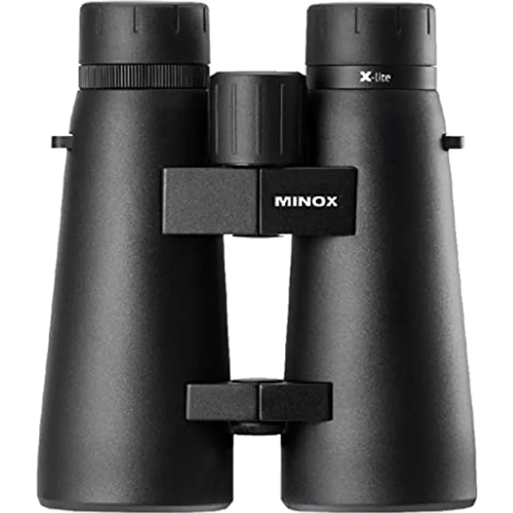 Minox 8x56 Fernglas, wasserdicht nach IPX7, ergonomisches Design, herausdrehbare Augenmuscheln für Brillenträger, hohe Dämmerungszahl 21.2