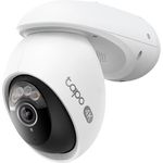 TP-Link TAPO C560WS, 4K Netzwerkkamera mit KI-Gesichtserkennung, IP66, Farb-Nachtsicht und 360° Verfolgung