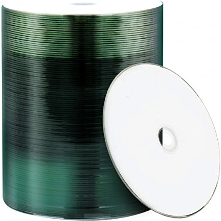 Nierle CD-R 700 MB / 80 min, 52x, Edition, Weiß, Voll bedruckbar, 100 Stück in ECO-Pack – Bild 2