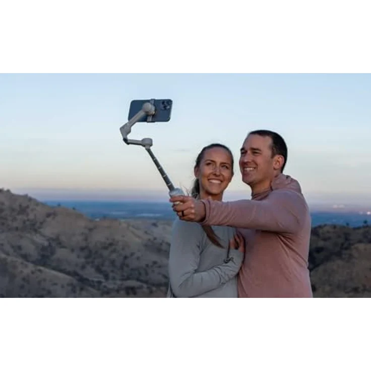 Insta360 Flow 2 Standard Bundle, All-in-One Gimbal mit 3-Achsen-Stabilisierung und 10-Stunden-Akku, Hellgrau – Bild 9