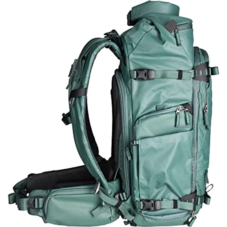 Summit Creative Tenzing Rolltop Backpack 40l, robuster wasserabweisender Kamera-Rucksack mit Rolltop und Laptopfach bis 16", grün – Bild 2
