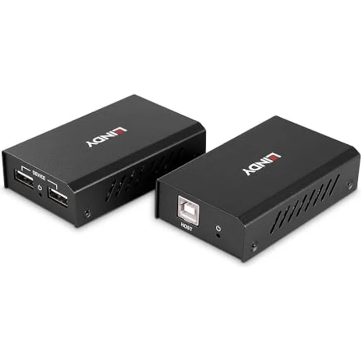 LINDY 100m 2 Port USB 2.0 Cat.6 Extender, bidirektionales PoC, Plug & Play, für 2 USB-Geräte – Bild 2