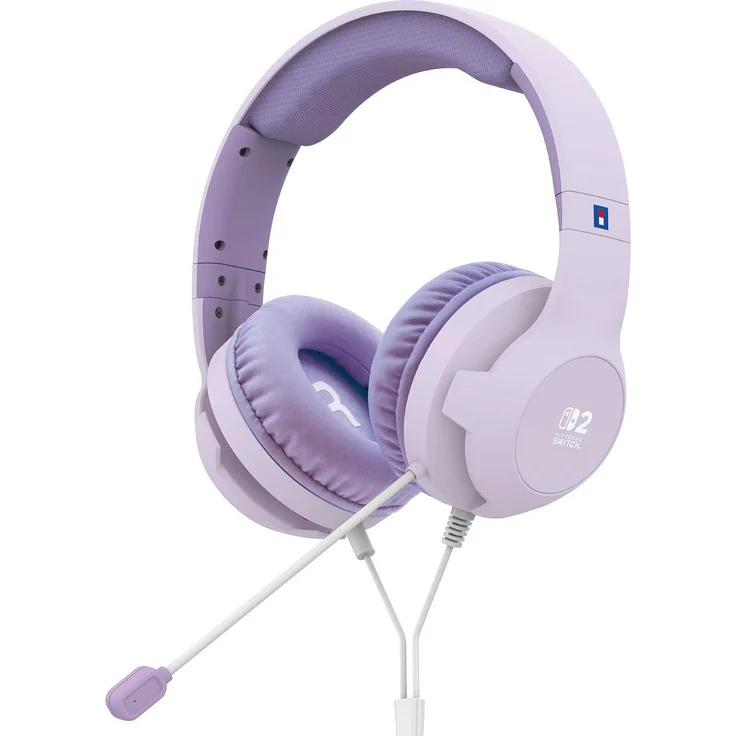 HORI SWITCH 2 Cuffie Wired Gaming Headset, Cozy Lavender, kabelgebunden, violett