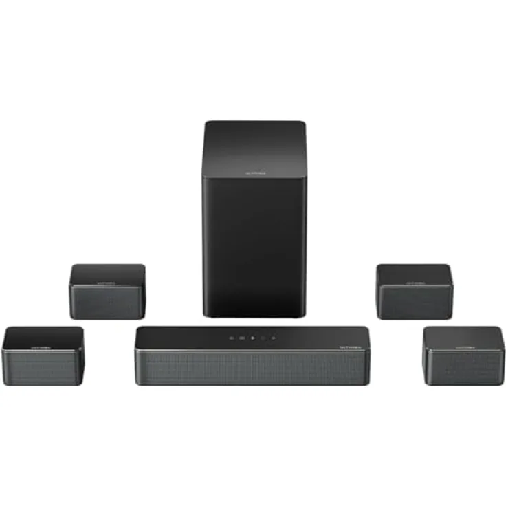 Ultimea Poseidon D70 7.1 Soundbar mit Bluetooth, 410 Watt Leistung und 6,5-Zoll Subwoofer