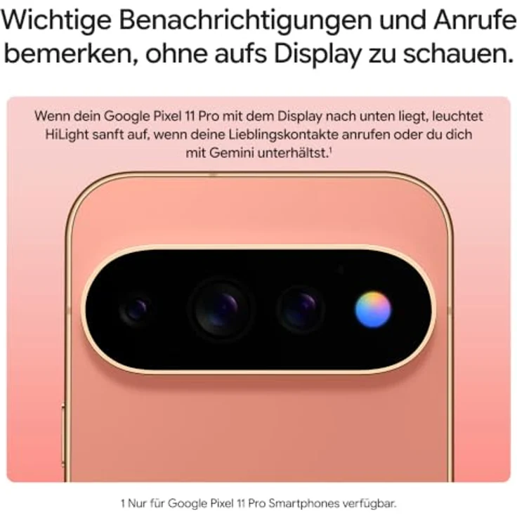 Google Pixel 11 Pro, Smartphone ohne SIM-Lock mit 256 GB Speicher, Obsidian - Mit Magischer Aufnahme und HiLight-Funktion – Bild 5