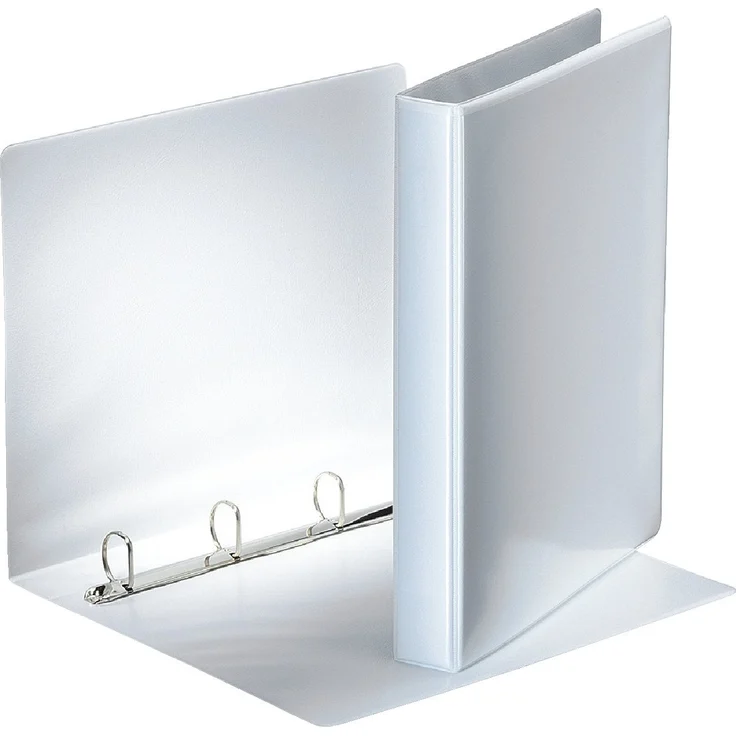 ESSELTE Präsentationsordner, A4 Ringbuch mit 4-Ring-Comi-D-Mechanik, weiss