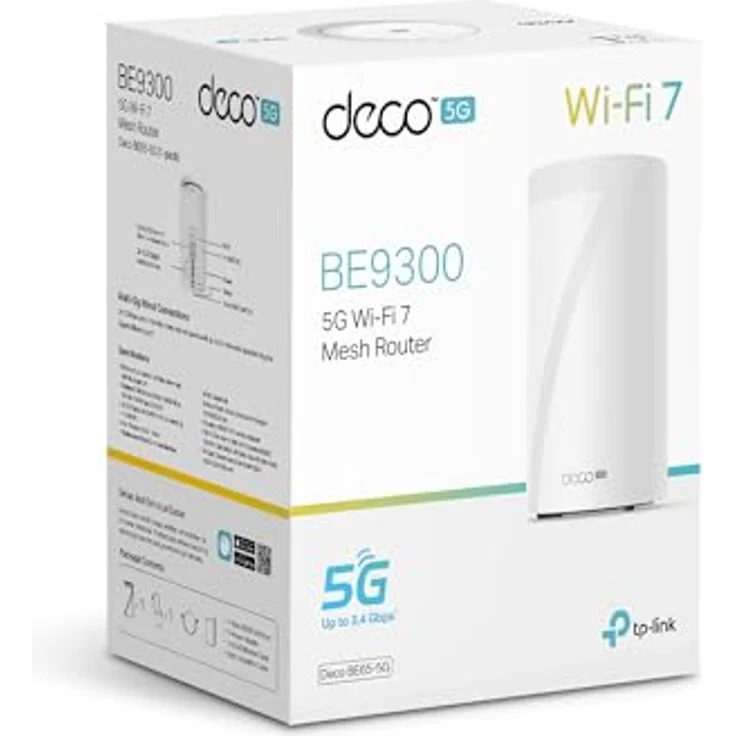 TP-Link Deco BE65-5G LTE WLAN Router, 5G Router SIM-Karte, Tri-Band WiFi 7, Multi-Link Operation, TP-Link HomeShield, 3× 2,5 Gbit/s-Ports, 320-MHz-Kanäle, Nur APP verwaltet, Keine Webverwaltungsseite - Preisvergleich – Bild 5