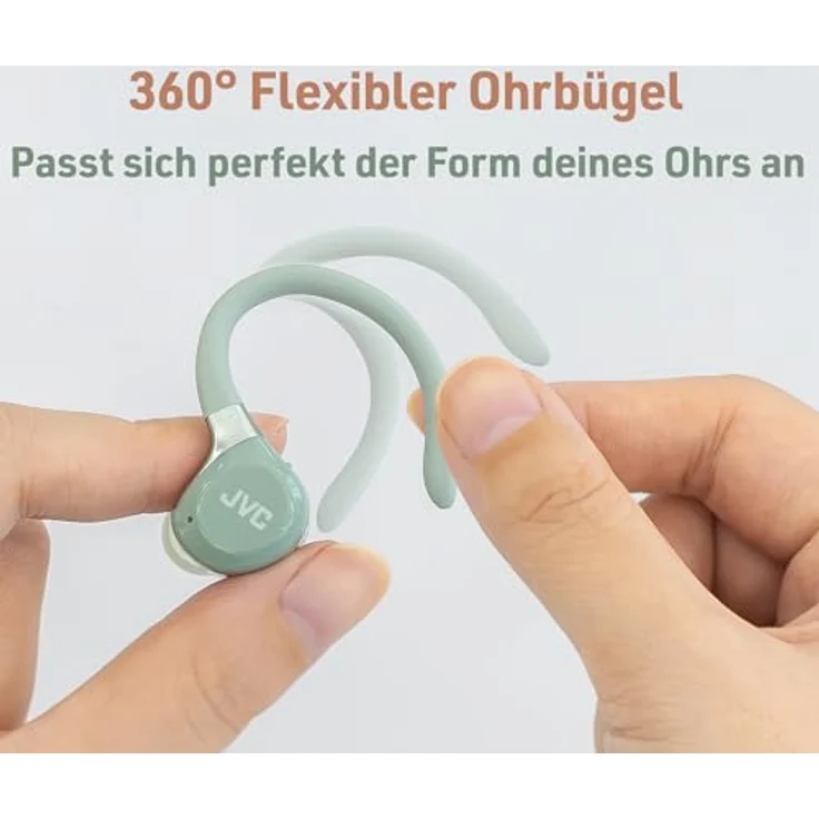 JVC HA-EC75T-G-U, Kabellose In-Ear-Kopfhörer mit 11 Stunden Akkulaufzeit, IP57-zertifiziert, Grün – Bild 3