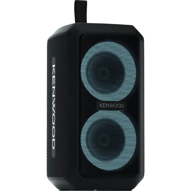 Kenwood AS-120BT, Tragbarer Stereo-Lautsprecher mit 20 W, Bluetooth 5.3, TWS-Funktion, bis zu 8 Stunden Akkulaufzeit, Schwarz