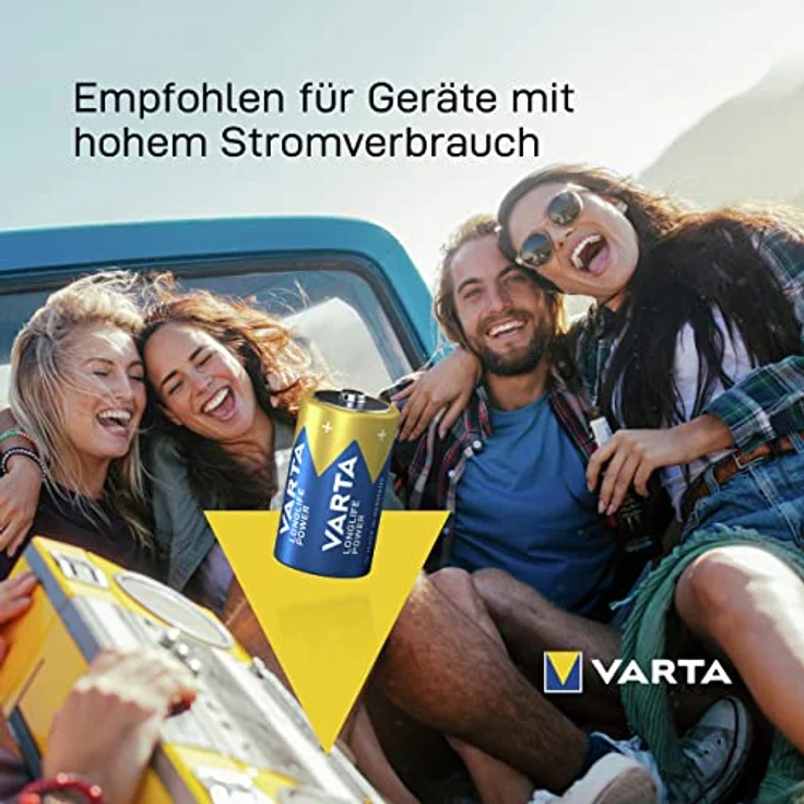 VARTA Longlife Power Batterie D Mono Alkaline Battere LR20, 4er Pack – Bild 5