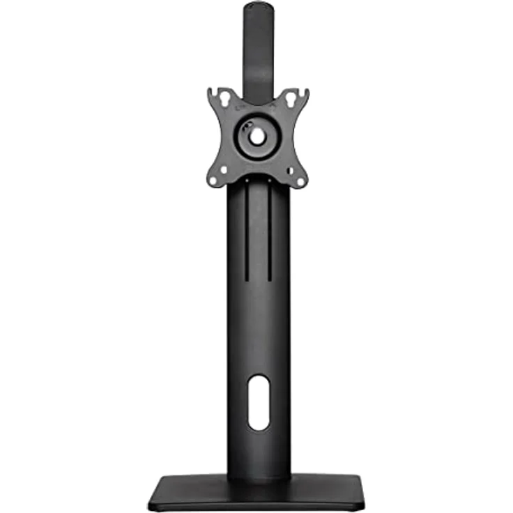 Deltaco ARM-0310 Freistehender Tisch-Monitorhalter 32", Höhenverstellbar, Schwarz, mit Kabelführung und drehbarer Basis – Bild 2