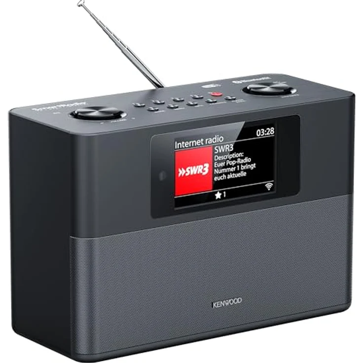 Kenwood CR-ST200S-B, Internetradio mit DAB+, FM, Bluetooth und WLAN, Schwarz, 4,3 Zoll Farbdisplay, 20 Sender-Voreinstellungen, Spotify Connect – Bild 8