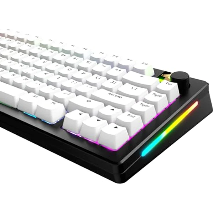 Glorious GPBT Basics Keycaps, ANSI Layout (US), PBT, Doubleshot - Classic White – Bild 3