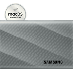 SAMSUNG T9 Portable SSD 4 TB, externe Festplatte mit 2000 MB/s, Grau