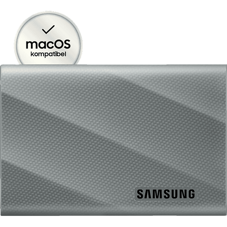 SAMSUNG T9 Portable SSD 4 TB, externe Festplatte mit 2000 MB/s, Grau