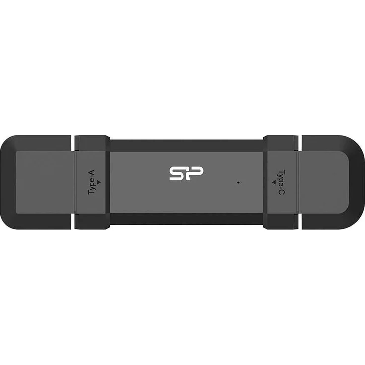 Silicon Power DS72, Externe SSD 0.25 TB, Schwarz, tragbares Solid-State-Laufwerk mit hoher Geschwindigkeit und flexibler Dateiübertragung