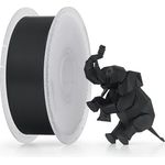BambuLab PLA 3D-Drucker-Filament, 1,75 mm, schwarz, 1 kg, RFID, hohe Druckgeschwindigkeit, hohe Genauigkeit, wiederverwendbare Spule