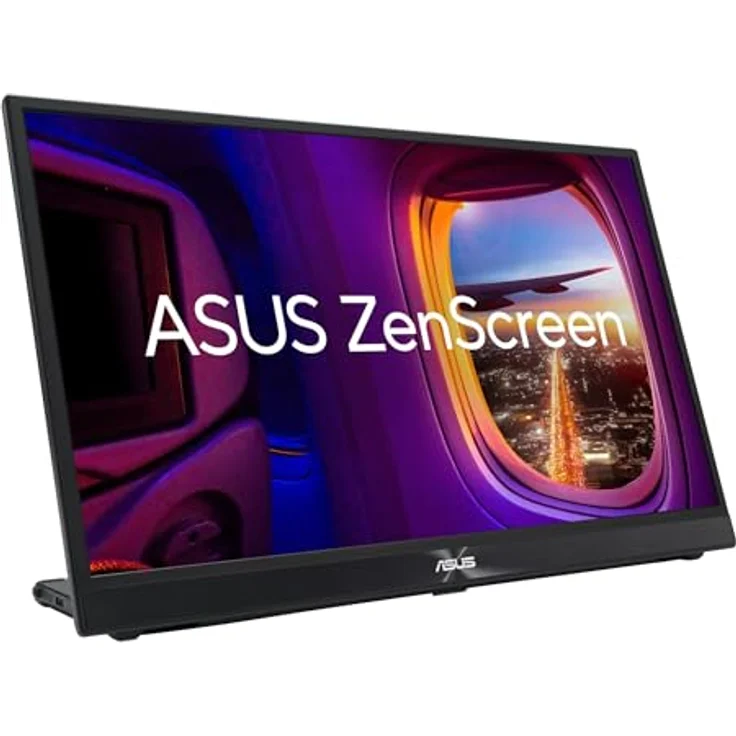 ASUS ZenScreen MB17AHG - 17,3 Zoll tragbarer USB Monitor - Full HD 1920x1080, Typ-C, HDMI, Autorotation, leichtes Design, Kickstand, Stativ Sockel - IPS Panel, 144Hz, FreeSync, 16:9, entspiegelt – Bild 5