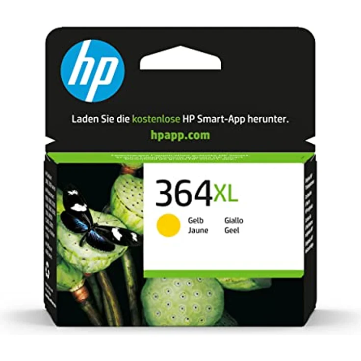 HP CB325EE 364XL Gelb Original Druckerpatrone, hohe Reichweite für HP Drucker, 750 Seiten – Bild 1