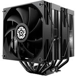 Enermax ETS-T60D, CPU Kühler mit Dual-Tower-Design, 2x 120 mm PWM-Lüfter, digitale Statusanzeige, Schwarz