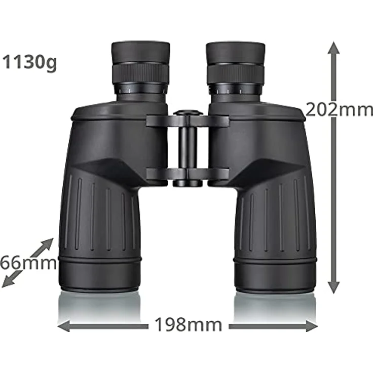 Bresser Astro & Marine Fernglas SF 7x50 WP mit Einzelfokus, leichtem Magnesiumgehäuse, wasserdicht und mit Stickstoff gefüllt, schwarz, 114107 – Bild 3