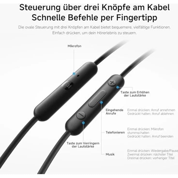 Xiaomi BHR8931GL USB-C Stereo Headset White - Kopfhörer mit 12.4mm Treiber und IP54 Schutz – Bild 8