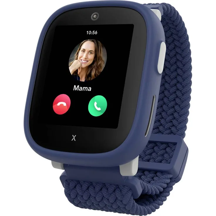 Xplora X6Play Kinder-Smartwatch, mit GPS und SIM-Karte, Schwarz mit wechselbaren Rahmen in Pink und Grün