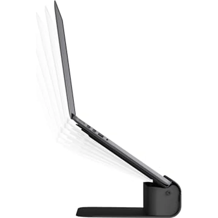 Rain Design iLevel 2 Adjustable Height Stand, höhenverstellbarer Laptopständer aus eloxiertem Aluminium, schwarz – Bild 3