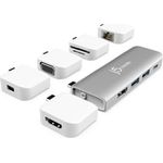 j5create JCD389 11-in-1-Dockingstation für MacBook, MacBook Pro, MacBook Air, Triple-Display-Setup, modulare Mini-Dock