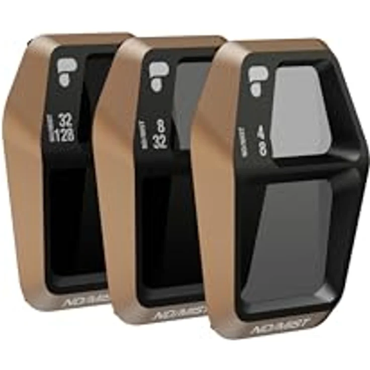 PolarPro DJI Air 3S Shutter Collection, Set von Drohnenfiltern mit ND8, ND32, ND128 und Black Mist Filter für optimale Verschlusszeiten und filmische Highlights – Bild 1