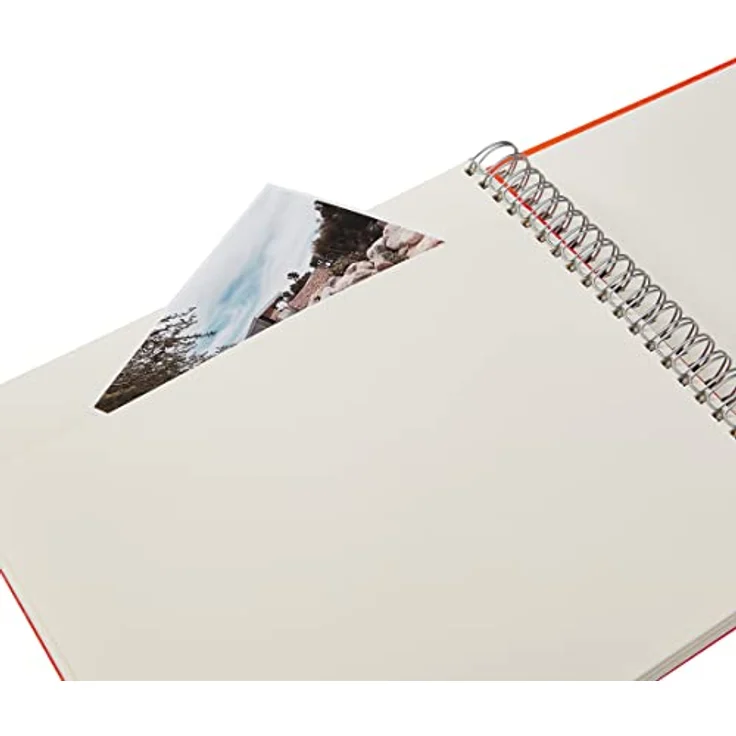 Semikolon 352998 Spiral Album Maxi Mucho – 34,5x30 cm – Fotoalbum, 90 Seiten cremeweiß, Fotobuch, black schwarz – Bild 4