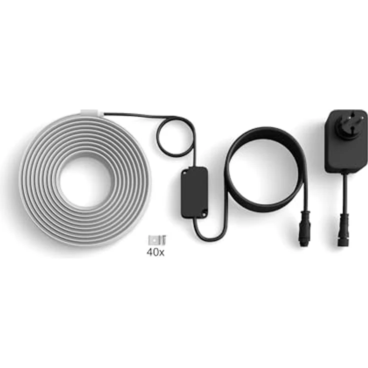 Philips Hue Flux Outdoor 10-Meter LED-Lightstrip, 3000 lm, Mehrfarbig, wetterfest, App- und Sprachsteuerung – Bild 7