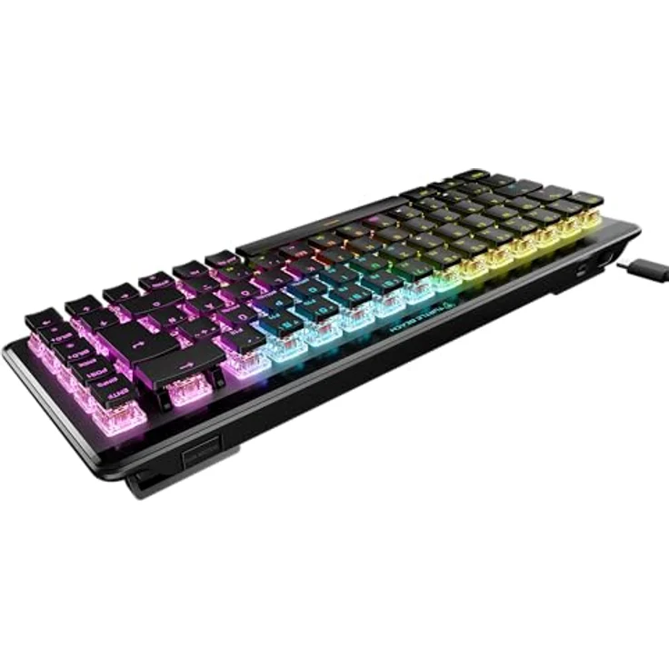 Turtle Beach Vulcan II Mini Air – Kabellose Gaming-Tastatur (65%), RGB-Beleuchtung, TITAN II-Schalter, lange Akkulaufzeit – Schwarz – Bild 3