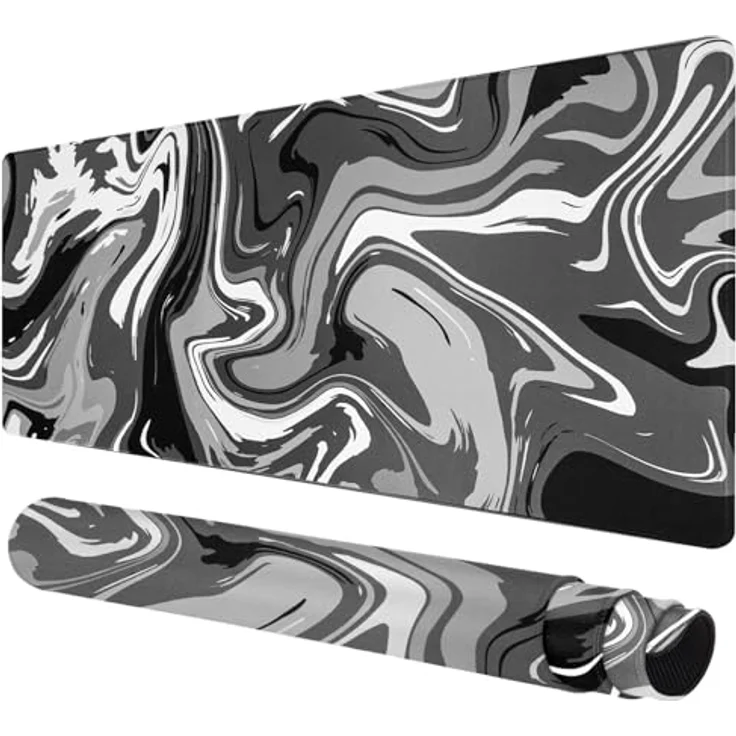 Rcege Großer Gaming-Mauspad 600x300mm, mit genähten Kanten, rutschfester Unterlage, wasserresistent, für Tastatur und Maus – Bild 1